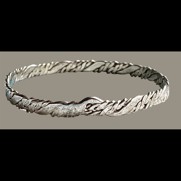 Taxco silver vintage bracelet bangle Mexico stamped cleaned polished - Picture 2 of 6